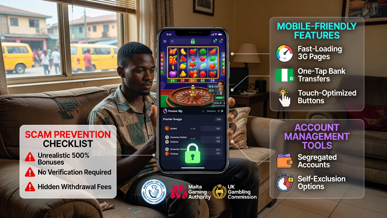 How to Choose Safe Mobile-Friendly Real Money Gaming Platforms in Nigeria: Popular Games, Licensing, Scam Prevention, and Account Management